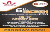 IGCESH 2016 6IGCESH - SPS UTM...2016/08/14  · IGCESH 2016 15-17 AUGUST 2016 IGCESH 2016 6th BLOCK N24, UNIVERSITI TEKNOLOGI MALAYSIA, UTM JOHOR BAHRU, JOHOR, MALAYSIA “Empowering