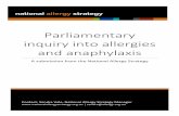 Parliamentary inquiry into allergies and anaphylaxis · About allergies and anaphylaxis • Allergic diseases are amongst the fastest growing chronic disease and public health issues