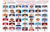 SETH M.R. JAIPURIA SCHOOL, LUCKNOWschool.jaipuria.ac.in/wp-content/uploads/2011/07/ISC...SETH M.R. JAIPURIA SCHOOL, LUCKNOW OUTSTANDING ISC RESULT 2018 32.5% (78 students) above 90%