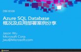 Azure SQL Database overviewdownload.microsoft.com/download/C/F/F/CFF0A653-6CD...SQL DB is phasing out SSL 3.0 and TLS 1.0 in favor of TLS 1.2. Encryption-At-Rest TDE for SQL DB TDE
