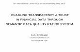 ENABLING TRANSPARENCY & TRUST IN FINANCIAL DATA …mitiq.mit.edu/ICIQ/Documents/IQ Conference 2010... · a manual process, and given the vast amount of data, prone to human errors.