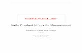 Agile Product Lifecycle Management · Capacity Planning Guide 8 Agile Product Lifecycle Management Database Server The Agile Database Server persists or stores all product content