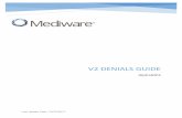 v2 dENIALS GUIDE - AlphaCM · V2 DENIALS GUIDE AlphaMCS . 1 Mediware Information Systems, Inc. 11711 West 79th Street, Lenexa, Kansas 66214 ... 147 Member ineligble based on age/service/provider