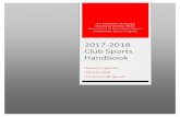 2017-2018 Club Sports Handbook - University of Georgia · 2018-03-19 · Club Sports Form/Flyers page of our departmental web site. This handbook is designed to be a tool to assist