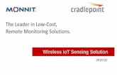 The Leader in Low-Cost, Remote Monitoring Solutions. · Cradlepoint Devices Verified COR IBR200 AER2200 AER1600 IBR900 ©2017 Monnit Corp. 6 How It Works ©2017 Monnit Corp. 7 Monnit