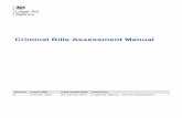Criminal Bills Assessment Manual · 2020-01-16 · Criminal Bills Assessment Manual – Version 8 – January 2020 4 Contents Criminal Bills Assessment Manual 1 Contents 4 1. Introduction