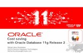 Cost saving with Oracle Database 11g Release 2...Data Center Architecture Consolidation 100s of Database Server Machines 100s of Application Server Machines 1 Oracle Exalogic Elastic