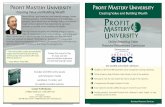 Profit Mastery University— Mel Folbrecht, SBDC Client, FSBDC at IRSC Created Date 2/17/2015 2:27:57 PM ...