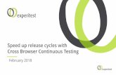 Speed up release cycles with Cross Browser Continuous … up...Android, 73.5% iOS, 19.9% Unknown, 3.5% Other, 3.0% ... Why cross browser testing on real devices. 9 Continuous testing