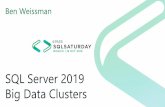 SQL Server 2019 Big Data Clusters - sqlpass.de •Install Kubernetes-CLI, azdata, Python, azure-cli, curl* •Install Azure Data Studio • Add vNext Extension •Decide on a Kubernetes