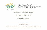 School of Nursing PhD Program Guidelines · after a student has successfully completed the Dissertation proposal defense. PhD Candidates are not to use "PhD C" or "PhD(c)" as credentials.