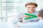 Investment Management Solution...Investment Management Solutions for Your Firm Accenture has developed a solution specific to investment management to bring together industry CRM best