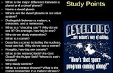 Study Points - mctcteach.orgmctcteach.org/.../13DwarfPlanetMeteorComet_RJ.pdf · Oort Cloud* ⚫ Sphere of frozen material around solar system* ⚫ ~ 100,000 AU (~1 LY) ⚫ long period