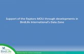 Support of the Raptors MOU through developments in ... · Overview of proposed work • Species search functionality development –search for Raptors MoU Annex 1 species on the species