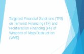 Targeted Financial Sanctions (TFS) on Terrorist Financing (TF) … · on Terrorist Financing (TF) and Proliferation Financing (PF) of Weapons of Mass Destruction (WMD) What we are