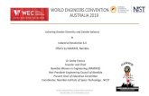 WORLD ENGINEERS CONVENTION AUSTRALIA 2019€¦ · WORLD ENGINEERS CONVENTION AUSTRALIA 2019 WORLD ENGINEERING CONVENTION AUSTRALIA (MELBOURNE 20-22 NOVEMBER 2019) Dr Smita Francis
