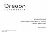 Weather@Home Bluetooth-enabled Weather Station Model: BAR218HGglobal.oregonscientific.com/manual/BAR218HG.pdf · 2017-11-01 · EN 3 INTRODUCTION Thank you for selecting our Oregon