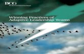 Winning Practices of Adaptive Leadership Teams · adaptive leadership teams navigate this environment eﬀ ectively with unique traits and practices that enable them to outperform