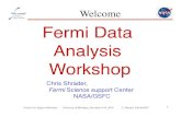 Welcome Fermi Data Analysis Workshop...structures on angular scales similar to the PSF! • Also, extragalactic (ie full-sky isotropic) background! Fermi User Support Workshop University