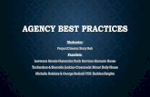 Agency Best Practices - New Jersey · AGENCY BEST PRACTICES Moderator: Project Director Stacy Reh Panelists: Lawrence Brooks-Hunterdon Youth Services: Binnacle House Tia Sanders &