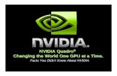 NVIDIA Quadro Changing the World One GPU at a Time.download.nvidia.com/quadro/presentations/hp_rock... · NVIDIA Quadro® Changing the World One GPU at a Time. NVIDIA Confidential