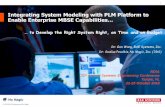 Integrating System Modeling with PLM Platform to Enable Enterprise MBSE … · 2019-01-02 · Integrating System Modeling with PLM Platform to Enable Enterprise MBSE Capabilities…