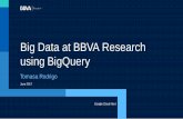 Big Data at BBVA Research using BigQuery · Big Data at BBVA Research using BigQuery What is GDELT and how BigQuery helps us to exploit it Our products Political, Geopolitical Social