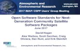 Open Software Standards for Next- Generation Community …€¦ · Open Software Standards for Next-Generation Community Satellite Software Packages June 2017 Lexington, MA David