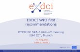 EXDCI WP3 first recommendations - etp4hpc - Stephane Requena...2 EXDCI WP3 March -20, 2017 Objectives of EXDCI • CSA coordinated by PRACE, 30 months, 2.5M€ budget • Coordinate