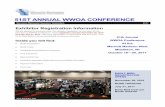 51ST ANNUAL WWOA CONFERENCE · 51st Annual WWOA Conference. Early registration runs from November 20, 2016 through July 31, 2017. We have 150 booths in the exhibit hall this year.