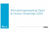 Stimuleringsregeling Open & Online Onderwijs 2020...All (further) developed project results and learning resources are shared under an open license (pref. not ‘Non Derivitives),