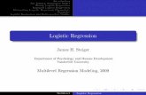 Logistic Regression - Statpower Slides... · 2009-09-28 · Binary Logistic Regression Suppose we simply assume that the response variable has a binary distribution, with probabilities