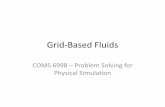 Grid-Based Fluids - Columbia Universitybatty/teaching/COMS6998/GridFluids_overvi… · Grid-Based Fluids COMS 6998 – Problem Solving for Physical Simulation . Eulerian vs. Lagrangian