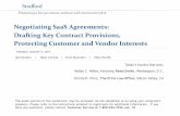 Negotiating SaaS Agreements: Drafting Key Contract ...media.straffordpub.com/.../presentation.pdf · on a cloud infrastructure. The applications are accessible from various client