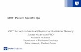 IMRT: Patient Specific QAindico.ictp.it/event/7955/session/6/contribution/46/material/slides/0.pdfDefining an IMRT patient specific QA program Commissioning: need to determine methods