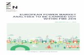 EUROPEAN POWER MARKET ANALYSES TO BE CARRIED OUT ... - FME … · reduce the need to reach a common scientifically based understanding within FME ZEN on the environmental benefits