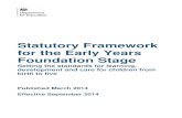 Statutory Framework for the Early Years …...Statutory Framework for the Early Years Foundation Stage Setting the standards for learning, development and care for children from birth