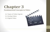 3.1 Types of Video Signals 3.2 Analog Video 3.3 Digital Video · Fundamentals of Multimedia, Chapter 5 B. Composite Video - 1 Signal •Composite video: color (“chrominance”)