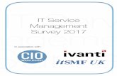IT Service Management Survey 2017 - CIO WaterCooler · IT Service Management provided value to their organisation based on their ... have plans to expand ITSM further into the business.