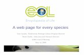 A web page for every species - AIBS Home · Biodiversity Heritage Library 1. American Museum of Natural History 2. Field Museum of Natural History 3. Natural History Museum, London