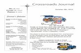 Crossroads Journal - Clover Sitesstorage.cloversites.com/mustangmethodist/documents... · Crossroads Journal October 8th, 2014 Servant’s Calendar October 12, 8:30 am Service Ushers
