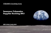 Insurance Telematics Supplier Ranking 2013 - Ptolemus · The UBI Global Study paints a truly comprehensive picture of the UBI market. ... Insurance Telematics Supplier Ranking Source: