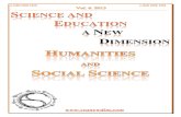  · Science and Education a New Dimension Humanities and Social Science Vol. 6 2013 Editor-in-chief dr. Xénia Vámos Honorary senior editor: dr. Jenő Barkáts, dr. Nina Tarasenkova