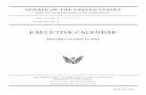 EXECUTIVE CALENDAR · Katherine B. Forrest (Cal. No. 253) Ordered, That at 12 noon on ... Senate's action and the Senate then resume legislative session. (September 26, October 12,