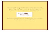 Clinical Experience Handbook - Rowan University€¦ · Health & Physical Education Clinical Experience Handbook Revised July 2018 4 Responsibilities Of Teacher Candidate, Supervisors