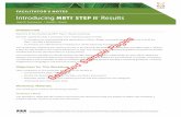 FACILITATOR’S NOTES Introducing MBTI STEP II Results · FACILITATOR’S NOTES Introducing MBTI ... GUIDELINES FOR CONDUCTING YOUR WORKSHOP . Now you’re ready to meet with the