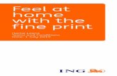 Feel at home with the fine print · 2019-06-30 · ING Home Loan Before you consider whether an ING Home Loan will meet your needs, please read this Terms and Conditions booklet.
