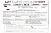 EAST ORANGE SCHOOL DISTRICT · +Standardized TestScores(Grades 1-12) +UnofficialTranscript orReportCards (Grades 1-12) +GEPA,HSPATestScores (Grades8-12) +Incoming9th Graders MustBringTheir8th