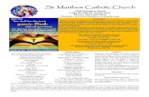 St. Matthew Catholic Churchst-matthew-church.com/wp-content/uploads/2017/11/... · contact Christina Amodie Christina.amodie@cardinalnewman.com There is no CCD the week of Sunday,
