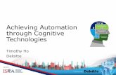 Achieving Automation through Cognitive Technologies Achieving Automation through Cognitive Technologies